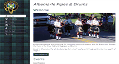 Desktop Screenshot of albemarlepipesanddrums.com