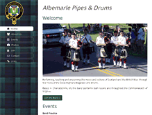 Tablet Screenshot of albemarlepipesanddrums.com